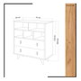 Hanah Home Cómoda Beggu Roble y Blanco